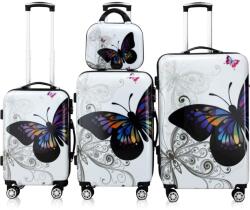 monzana® 4 db Butterfly utazóbőrönd készlet (104222)