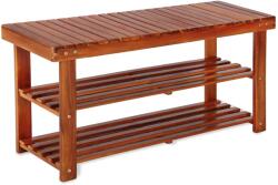 CASARIA Cipőtartó és pad 2 az 1-ben akác - 90 cm (106542)