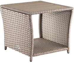 CASARIA Vedis rattan asztal 45x45x40 cm - krém (109510)