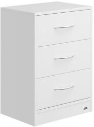 Casaria® Eloise éjjeliszekrény 54x39x28 cm - LED fehér (109455)