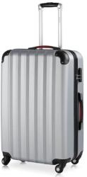 monzana® XL utazóbőrönd 45x28x70 cm - ezüst (103081)
