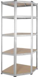 Monzana Sarokpolc 180x70x40 cm - ezüst (108550)