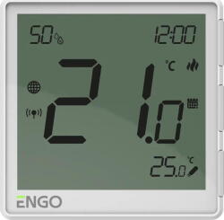 ENGO Termostat Inteligent T9EONEBATW, 2.4 GHz, Alb (T9EONEBATW)
