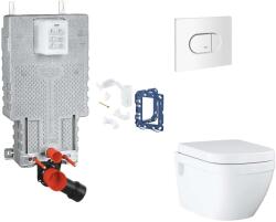 GROHE Uniset - Set pentru montare încastrată, toaletă, capac Softclose, clapetă Arena Cosmopolitan și set pentru tablete, alb alpin SANI15BB3125 (SANI15BB3125)