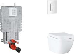 GROHE Uniset - Set pentru montare încastrată, toaletă, capac SoftClose și clapetă Skate Cosmopolitan, Triple Vortex, alb alpin SANI15BB3105 (SANI15BB3105)