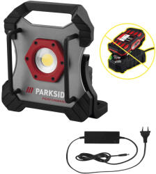 PARKSIDE Performance PPBSTA 20-Li A1 SOLO 75W hálózati / 20V vezeték nélküli akkus, akkumulátoros LED reflektor, fényvető 1000 / 5000 / 10000 lm (PPBSTA_20_431260)