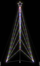 vidaXL LED коледна елха 615 светодиода Цветни 404, 5 см (4016423)