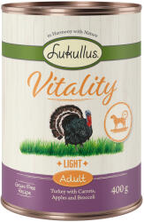 Lukullus 6x400g Lukullus Vitality Light: pulyka nedves kutyatáp