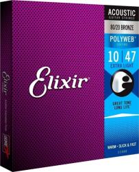 Elixir 11000 Polyweb 10-47 Akusztikus gitárhúrok (11000)