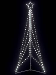 vidaXL LED коледна елха 483 светодиода студено бяло 240 см (4016413)