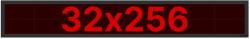 Thunder Germany SMD-32256R Fényreklám, LED Fal, piros, WiFi - (32x256 cm) (SMD32256R)