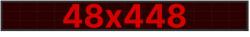 Thunder Germany SMD-48448R Fényreklám, LED Fal, piros, WiFi - (48x448 cm) (SMD48448R)