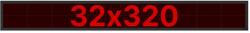 Thunder Germany SMD-32320R Fényreklám, LED Fal, piros, WiFi - (32x320 cm) (SMD32320R)