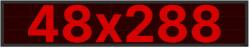 Thunder Germany SMD-48288R Fényreklám, LED Fal, piros, WiFi - (48x288 cm) (SMD48288R)