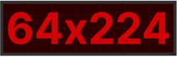 Thunder Germany SMD-64224R Fényreklám, LED Fal, piros, WiFi - (64x224 cm) (SMD64224R)