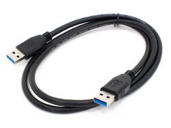Thunder Germany Thunder MCS-76 (USB-A papa - USB-A papa) Töltő / Adatkábel, USB3.0, fekete (1m) (176-UM2M2K)
