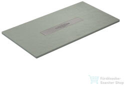 becrisa MURCIA 75x90 cm-es (A oldal x B oldal, lásd műszaki rajz) zuhanytálca palakő hatású felülettel, Leaf MUR25P75X90 (MUR25P75X90)
