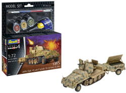 Revell sWS with Flak43 and Sd. Ah58 Ammo Trailer 1: 72 (63293) makett szett kiegészítőkkel (63293)
