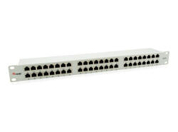 EQUIP Patch panel - 326349 (48 port, Cat6, 1U, árnyékolt, szürke) (326349) - bbmarket