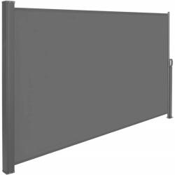 Springos Kihúzható árnyékoló fal, belátásgátló 350X180CM, fekete (AW0004)