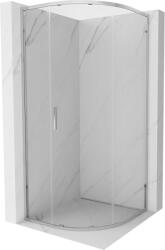 Mexen Exo, negyedkör alakú zuhany tolóajtóval 70 x 70 cm, 6 mm átlátszó üveg, króm profil, 8131-070-070-01-00 (8131-070-070-01-00)