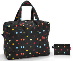 Reisenthel mini maxi touringbag fekete-színes pöttyös női utazótáska (AD7009)