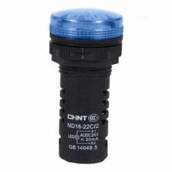 CHINT LED jelzőlámpa kék 230V AC ND16-22DS/4-B (ND16-22C/2 220V BLU) (CH-ND1622DS4B) (CH-ND1622DS4B)