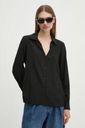 Benetton ing női, galléros, fekete, regular, 59WJDQ09A - fekete S
