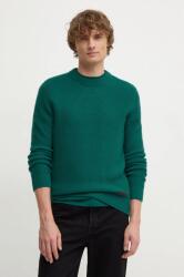 Benetton gyapjú pulóver férfi, zöld, 1344U108H - türkiz L