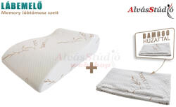 AlvásStúdió memory lábemelő párna szett - Bamboo huzattal - alvasstudio