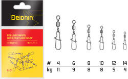 Delphin Rolling Swivel with Fastlock Snap B-01 BN 10 (969B01010)