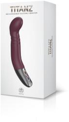 NMC Titanz 8" Silicone Rechargeable Vibrator In Rubine Red