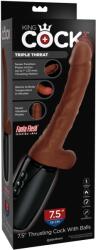 Pipedream 7.5" Thrusting Cock with Balls Brown