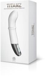 NMC Titanz 7" Silicone Rechargeable Vibrator In Ivory White - vibriteszt - 19 520 Ft