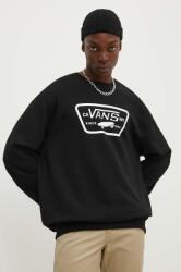 Vans pamut melegítőfelső fekete, férfi, nyomott mintás, VN000JSHBLK1 - fekete XL
