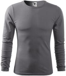 MALFINI Tricou bărbați cu mâneci lungi Fit-T Long Sleeve - Gri oțel | 2XL (1193617)