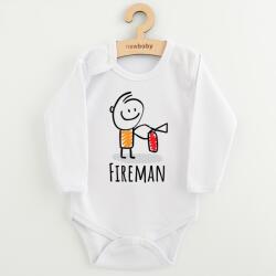 NEW BABY Body pentru copii cu imprimeu New Baby POMPIER, mărime 68 (4-6l)