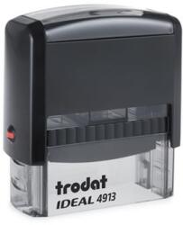 TRODAT Bélyegző, TRODAT Ideal 4913 , fekete ház, fekete párnával (4913-P2) - molnarpapir