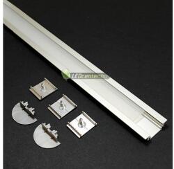  GROOVE LED aluprofil 2000 mm, fedővel, záróvégekkel, rögzítővel