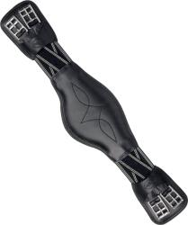 PRESTIGE Díjlovas heveder keresztezett pánttal, fekete - 70 cm