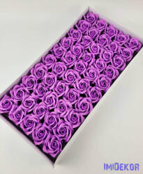 Szappanrózsa fej 50 db/doboz 5, 5x6, 5 cm - Lila