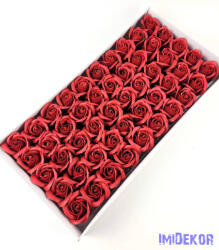 Szappanrózsa fej 50 db/doboz 5, 5x6, 5 cm - Bordó