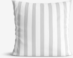 Goldea față de pernă 100% bumbac - dungi gri 45 x 45 cm