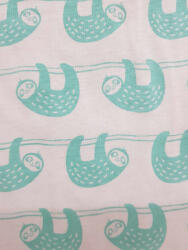 Vaganza Strech lepedő mintás 100x100cm - Lajhár (5999120524068)