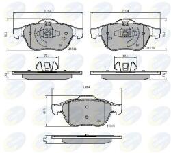 COMLINE set placute frana, frana disc COMLINE CBP02019