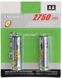 AA tölthető akkumlátor 2750 mAh [2 darab] (Enowko-AA)