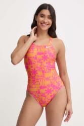 Nike egyrészes fürdőruha Hydrastrong Multi Print narancssárga, puha kosaras - narancssárga 34