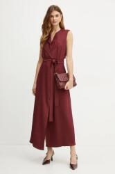 Bardot ruha LANZA bordó, maxi, harang alakú, 59608DB - burgundia XS