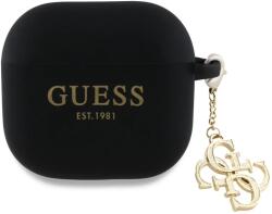 Guess Husă din silicon Guess GUA4LECG4K pentru AirPods 4 negru cu 4G Charm (GUA4LECG4K)