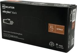 Mercator Medical Cutie 100 buc Manusi Unica Folosinta din Nitril - Negre, Marimea XL